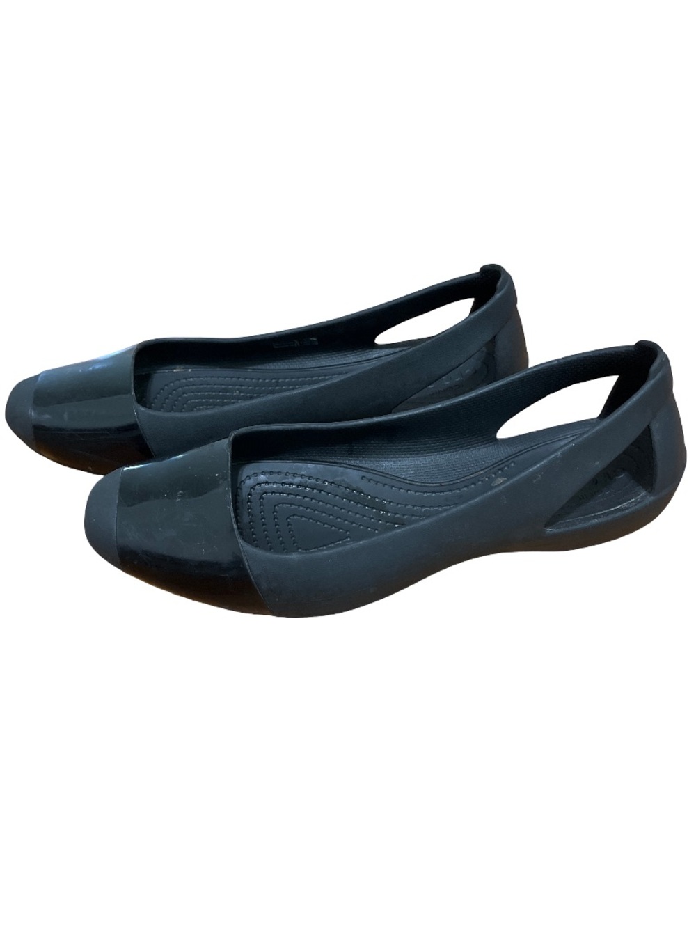 Crocs Women’s Black Mary Jane Comfort Flats Size 9